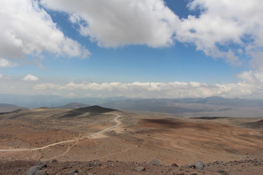 Aussicht vom Vulkan Chimborazo